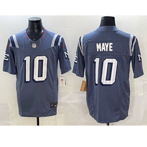 ✅Drake Maye Vapor Stitched Jersey Storm Blue Mens Youths Available Select - Picture 2 of 2